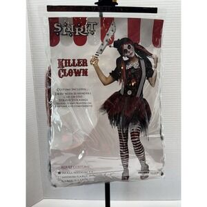 Spirit Halloween Adult Women's Small/medium 2-8‎ Killer Clown Costume 3 Piece